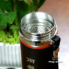 Bình Nước Giữ Nhiệt Chân Không Chất Liệu Inox 304 Màu Đen In Chú Đại Bi, 550ml - ảnh 2