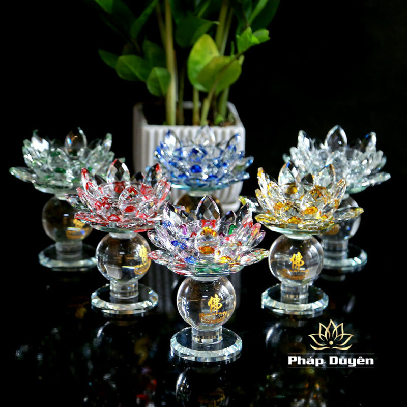 Đế Nến Hoa Sen Chân Cao, Nhiều Mầu Cao 12cm (Giá Tính Cho Một Chiếc) - Ảnh 2