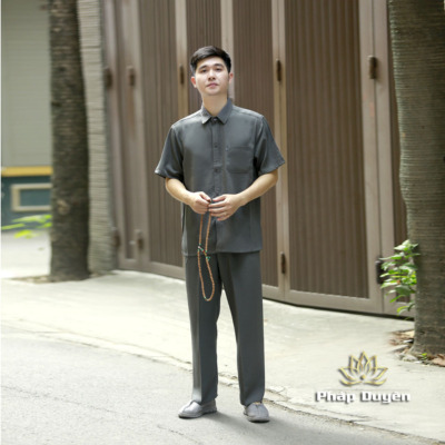 Alternative view of Bộ Quần Áo Nam Ngắn Tay, Mầu Xám, Size 39, 40, 41