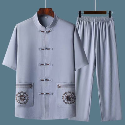 Bộ Quần Áo Nam Ngắn Tay Vải Lanh Size 39, 40, 41, 42, 43