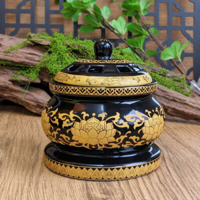 Lư Xông Trầm Bằng Điện, Hình Hoa Sen
