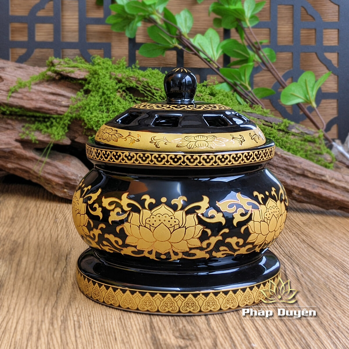 Lư Xông Trầm Bằng Điện, Hình Hoa Sen - ảnh 5