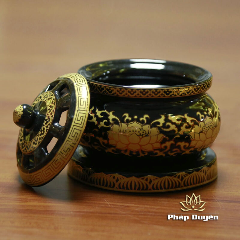 Lư Xông Trầm Bằng Điện, Hình Hoa Sen - Ảnh 2