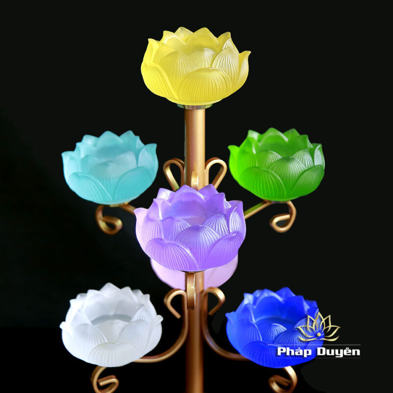 Đế Nến Lưu Ly 7 Màu - Ảnh 2