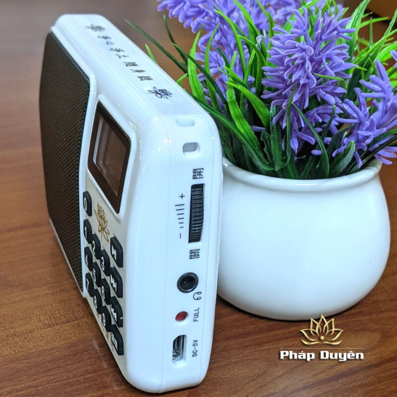 Máy Mp3 Màu Trắng JSA03 Màn Hình Led, Có Nút Chọn Bài - Ảnh 5