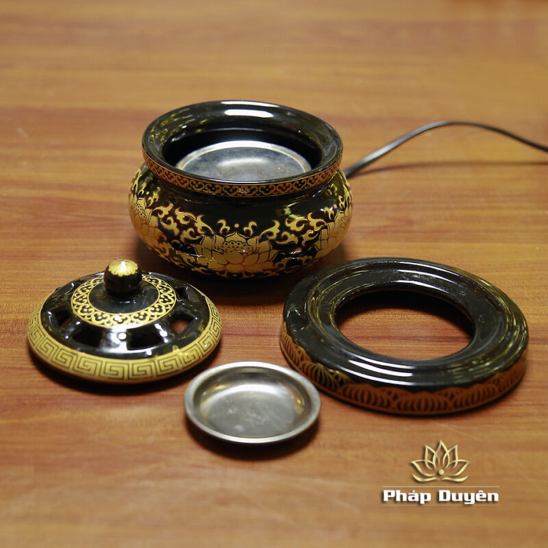 Lư Xông Trầm Bằng Điện, Hình Hoa Sen - Ảnh 4