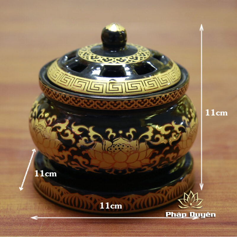 Lư Xông Trầm Bằng Điện, Hình Hoa Sen - Ảnh 5