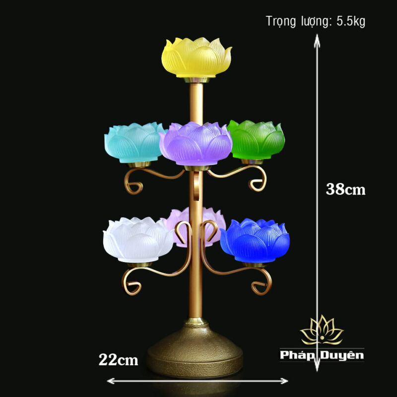 Đế Nến Lưu Ly 7 Màu - Ảnh 10