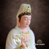 Tượng Quan Âm Bột Đá Màu Thiên Thanh, Cao 40-66cm - ảnh 2