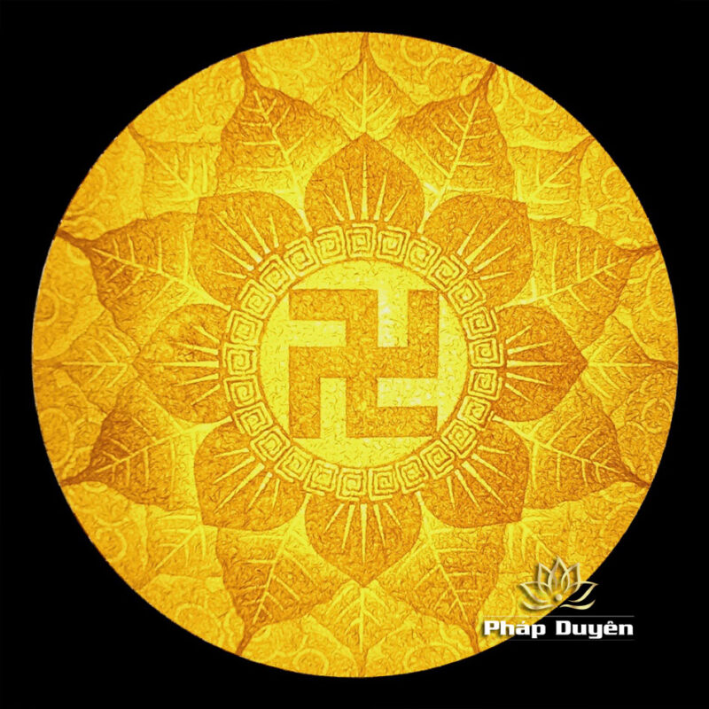 Tranh Điện Trúc Chỉ Mandala Hình Tròn, Đường Kính 41cm, 50cm, 61cm, 68cm - Ảnh 4