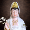 Tượng Quan Âm Bồ Tát, Chất Liệu Bột Đá Trắng, Cao 30cm - 66cm - ảnh 1