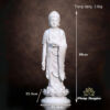 Tượng Phật A Di Đà Tịnh Tông Màu Trắng, Composit ,Cao 48cm - Ảnh 6