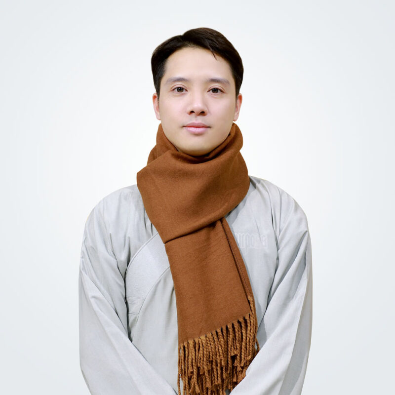 Khăn Quàng Giác Tâm Màu Nâu, Kích Thước 62*185cm