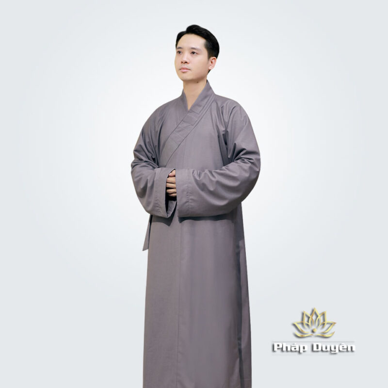 Áo Tràng Lót Lông Màu Xám - Ảnh 2