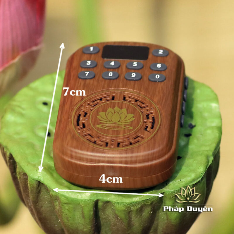 Máy Nghe Pháp Loại Nhỏ, In Hoa Sen Có Nút Chọn Bài - Ảnh 5