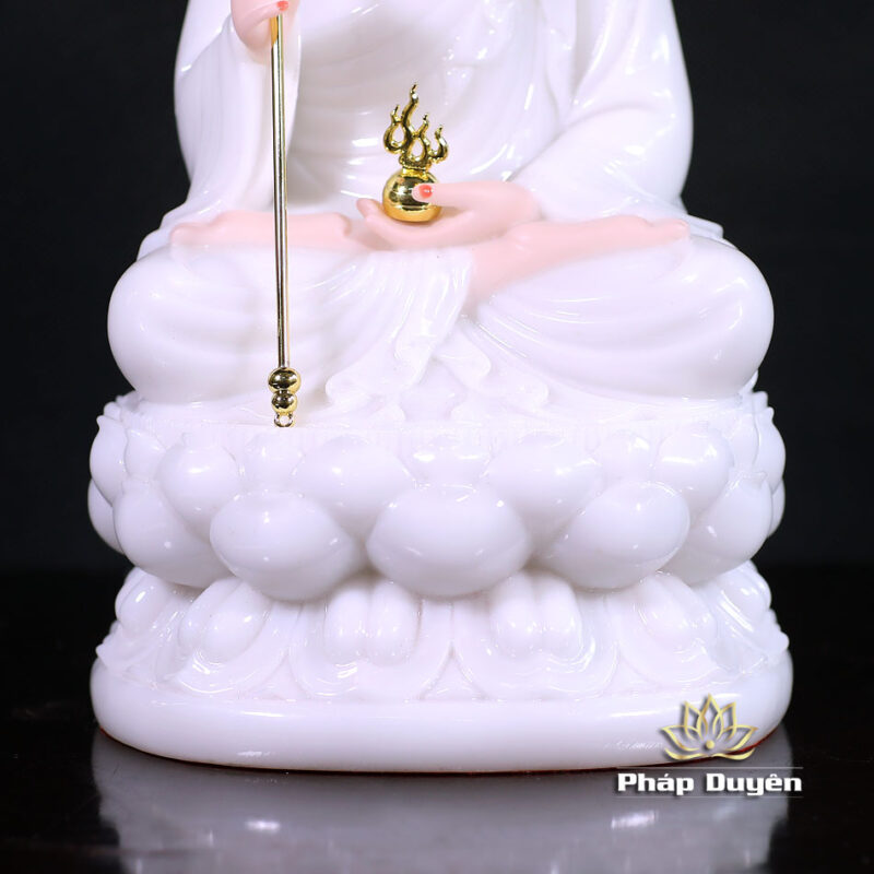 Tượng Địa Tạng Bồ Tát Ngồi Đài Sen, Bằng Bột Đá Trắng, Cao 30m - Ảnh 5