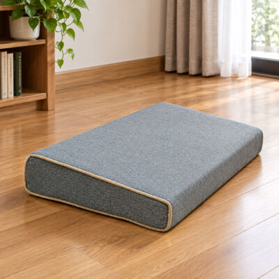 Đệm Dốc Ngồi Thiền, Ruột Xơ Dừa, Mầu Xám, Kích Thước 23x45cm