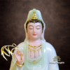 Tượng Quan Âm Bồ Tát, Chất Liệu Bột Đá Cẩm Thạch, Màu Thanh Thiên, Cao 30cm - ảnh 1