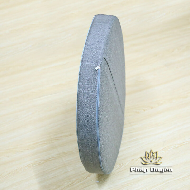 Bồ Đoàn Thêu Hoa Sen Màu Xám, Kích Thước 49x6cm, 58x6cm - Ảnh 6