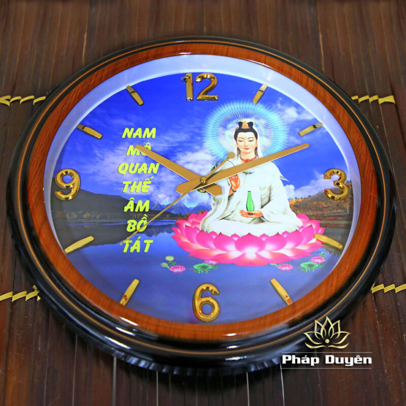 Đồng Hồ Hình Quán Thế Âm, Đường Kính 36cm - Ảnh 2