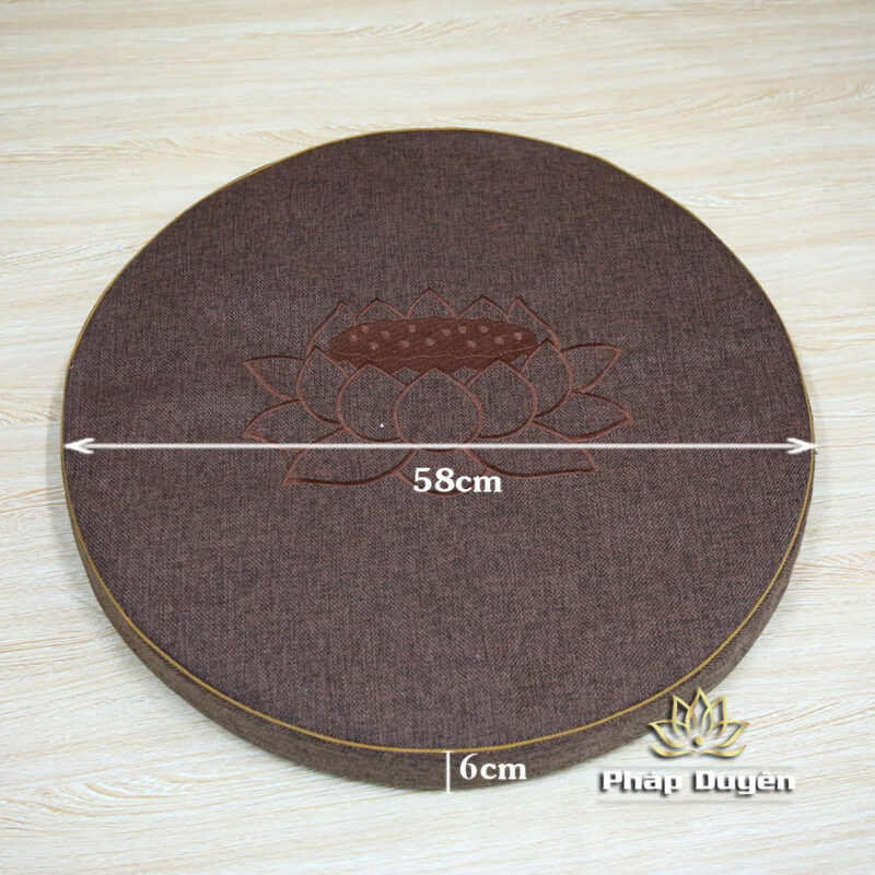 Bồ Đoàn Thêu Hoa Sen Màu Nâu, Kích Thước 49*6cm, 58*6cm - Ảnh 8