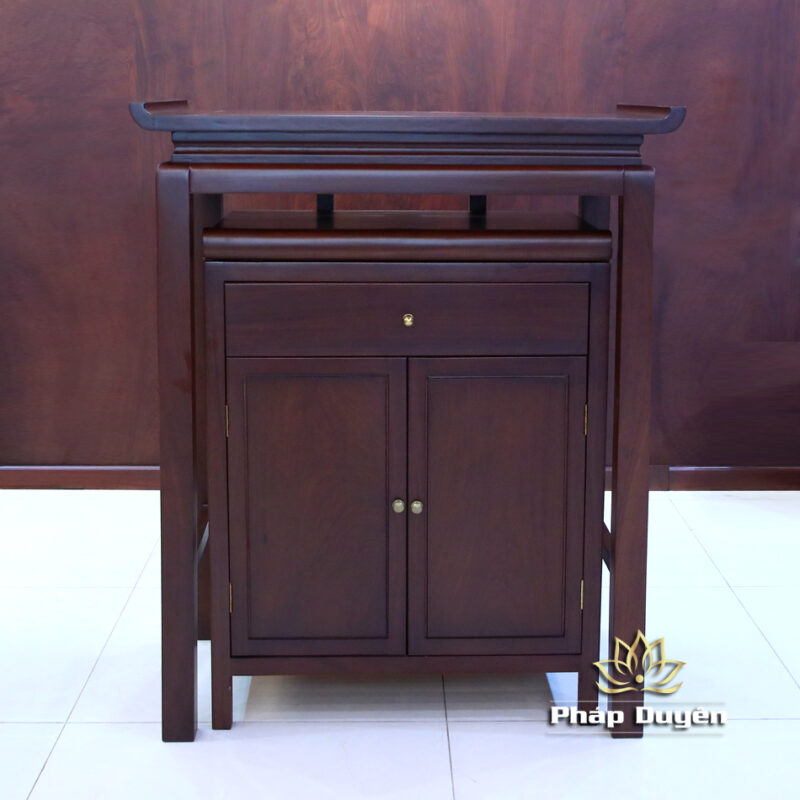 Bộ Ban Thờ Gia Tiên / Bàn Thờ Phật, Bằng Gỗ Gụ, Nhiều Kích Thước - Ảnh 2