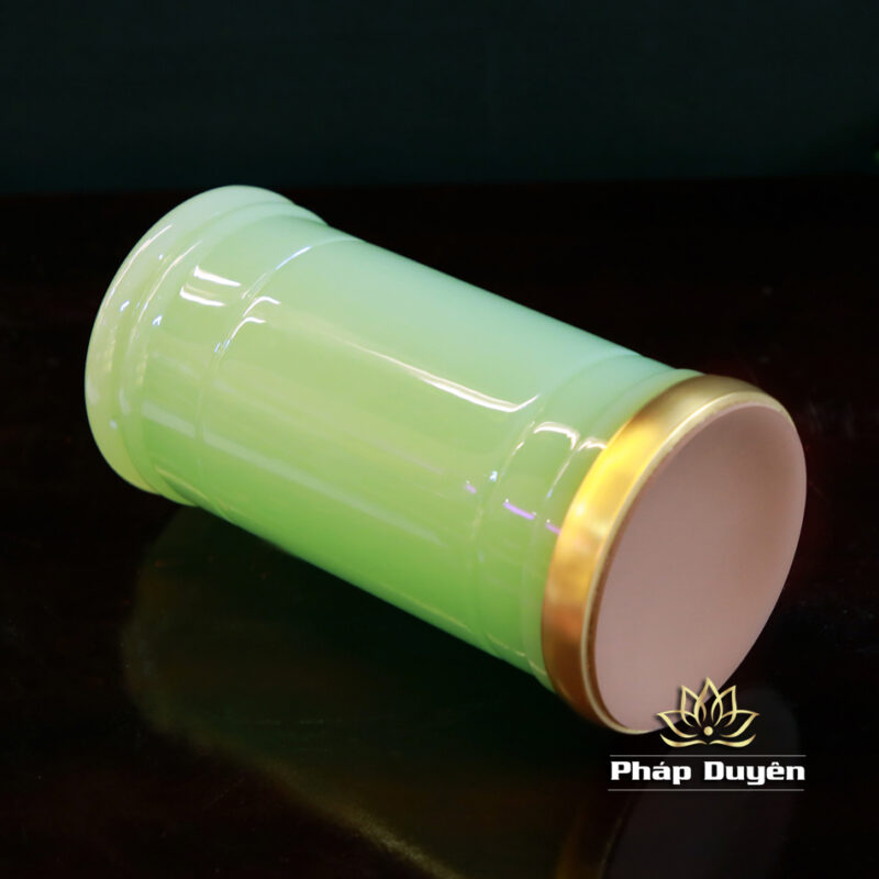 Ống Hương Bắng Đá Lưu Ly, Màu Xanh Ngọc, Cao 20cm - Ảnh 2