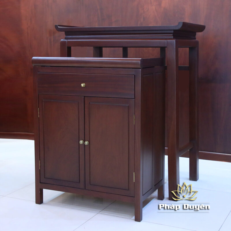 Bộ Ban Thờ Gia Tiên / Bàn Thờ Phật, Bằng Gỗ Gụ, Nhiều Kích Thước - Ảnh 5