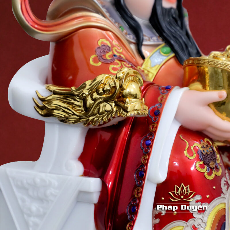 Tượng Thần Tài "Tài Nguyên Quảng Tiến", Bằng Bột Đá Sơn Đỏ, Nhiều Kích Thước - Ảnh 6