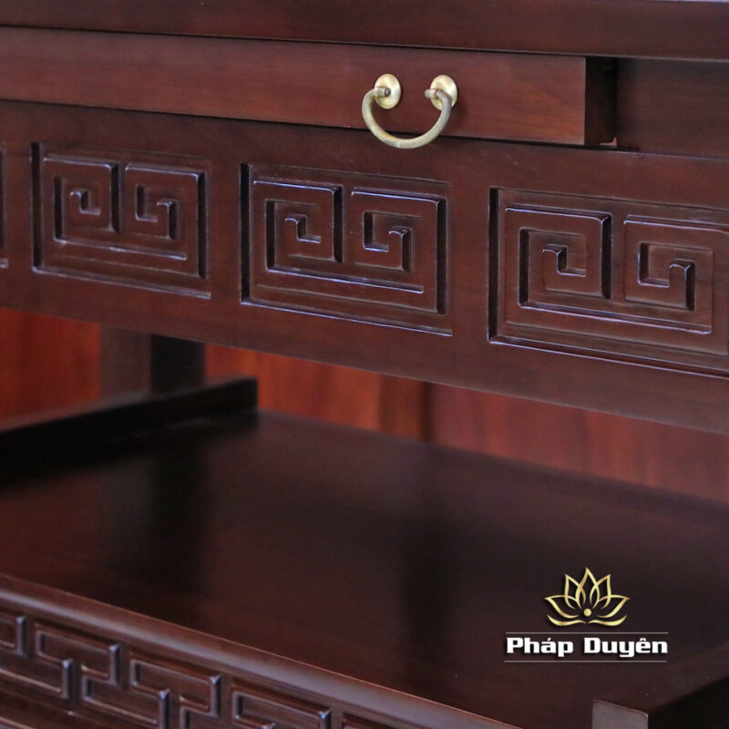 Bộ Ban Thờ Gia Tiên / Bàn Thờ Phật, Bằng Gỗ Gụ, Nhiều Kích Thước - Ảnh 7