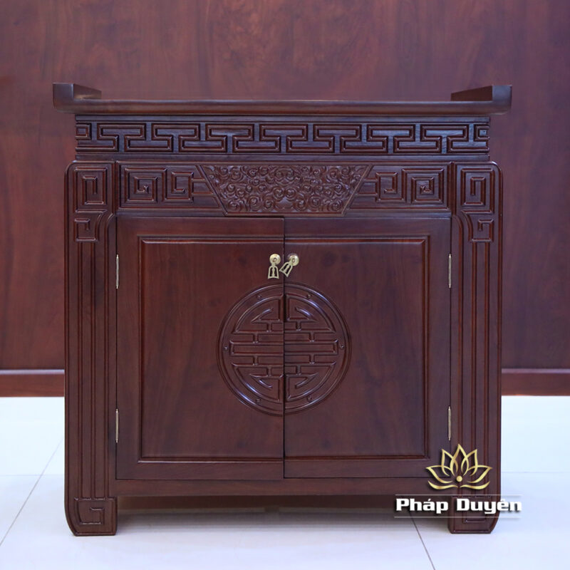 Bộ Ban Thờ Gia Tiên / Bàn Thờ Phật, Bằng Gỗ Gụ, Nhiều Kích Thước - Ảnh 9