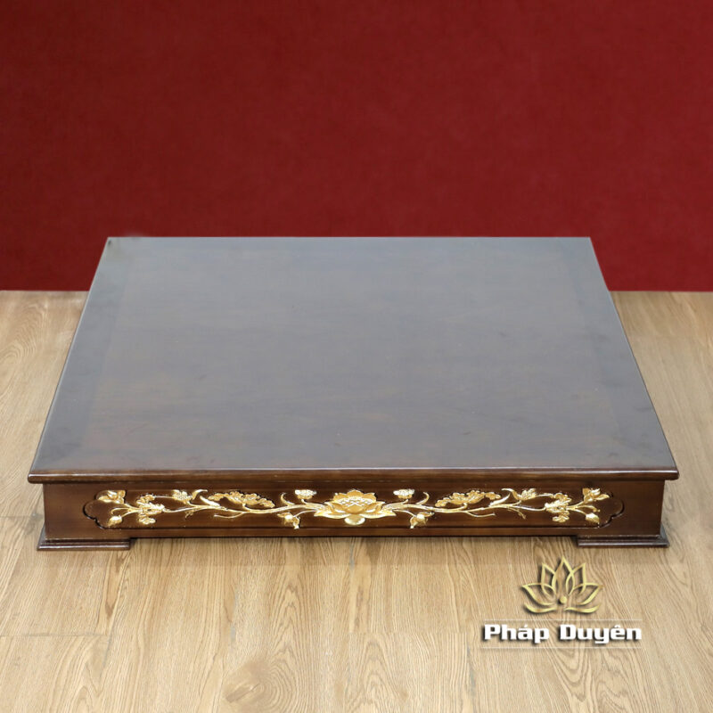 Combo Bộ Bàn Thờ Ông Thần Tài Thổ Địa Cổ Tự, Gỗ Xoan Dát Vàng, Bao Gồm Khám+Tam Cấp+Kệ, Nhiều Kích Thước - Ảnh 11