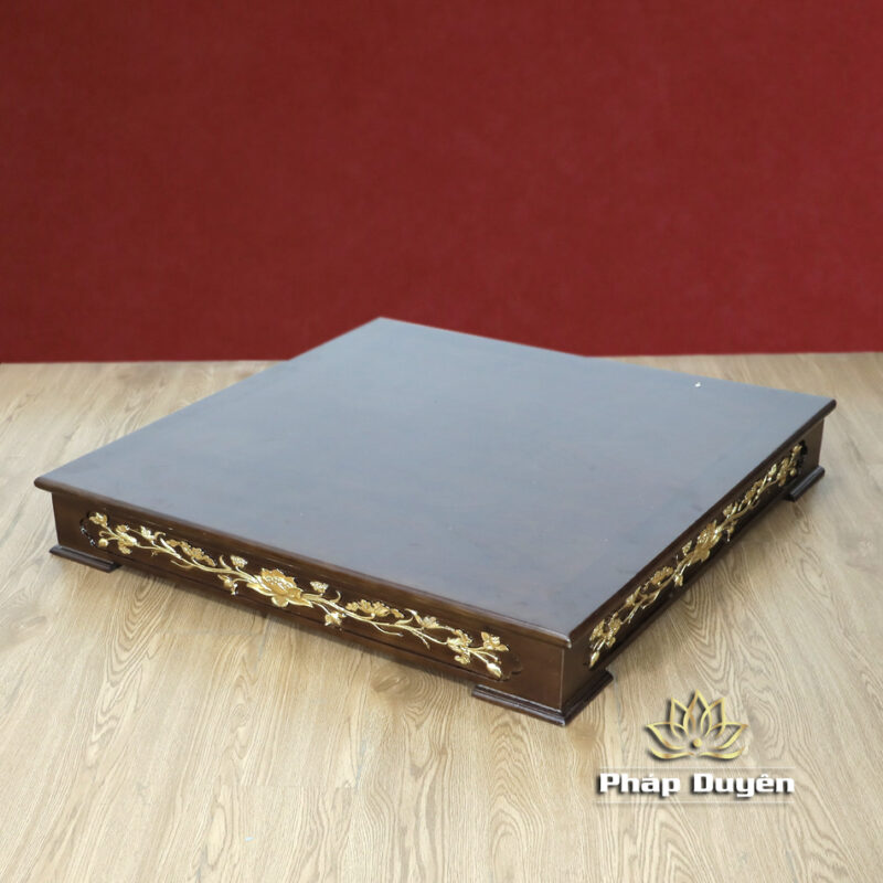 Combo Bộ Bàn Thờ Ông Thần Tài Thổ Địa Cổ Tự, Gỗ Xoan Dát Vàng, Bao Gồm Khám+Tam Cấp+Kệ, Nhiều Kích Thước - Ảnh 13