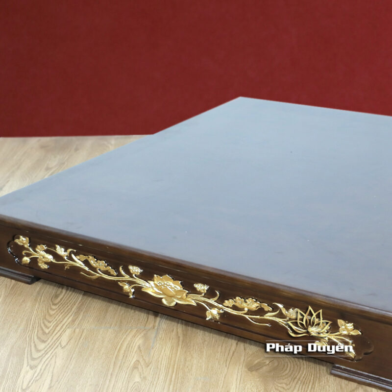 Combo Bộ Bàn Thờ Ông Thần Tài Thổ Địa Cổ Tự, Gỗ Xoan Dát Vàng, Bao Gồm Khám+Tam Cấp+Kệ, Nhiều Kích Thước - Ảnh 12