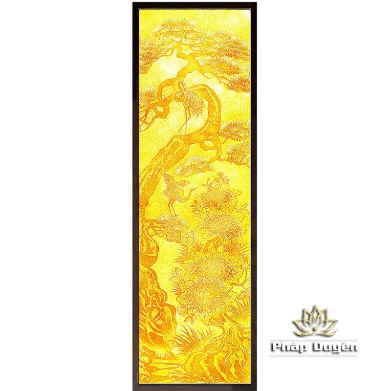 Bộ Tranh Trúc Chỉ Đôi "Tùng - Cúc - Trúc - Mai", Kích Thước 41x125cm - Ảnh 4