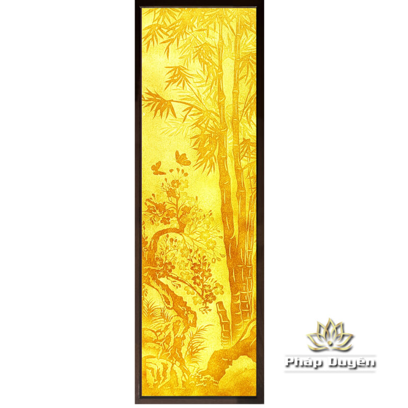 Bộ Tranh Trúc Chỉ Đôi "Tùng - Cúc - Trúc - Mai", Kích Thước 41x125cm - Ảnh 3