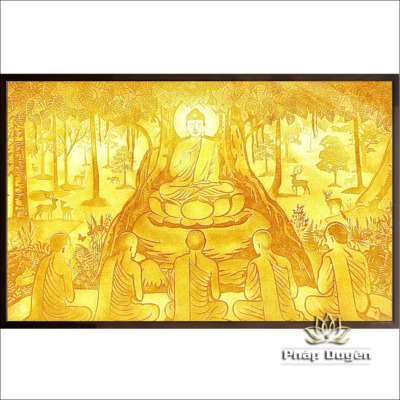 Alternative view of Tranh Trúc Chỉ Nghệ Thuật "Chuyển Pháp Luân", Kích Thước 153*89cm