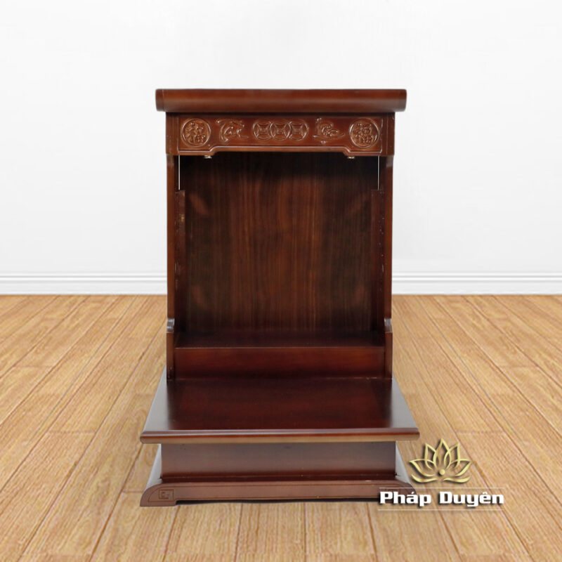 Ban Thờ Tài - Địa Mái Bằng, Gỗ Phủ Veneer Màu Óc Chó, Có Ngăn Kéo, Nhiều Kích Thước - Ảnh 2