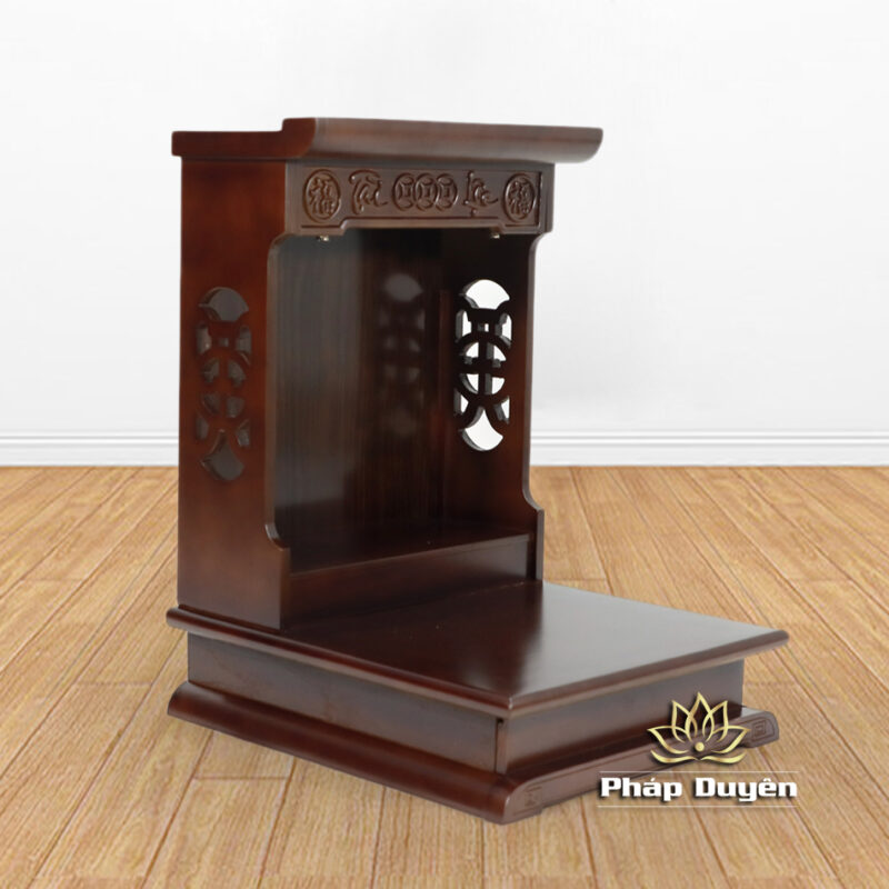 Ban Thờ Tài - Địa Mái Bằng, Gỗ Phủ Veneer Màu Óc Chó, Có Ngăn Kéo, Nhiều Kích Thước - Ảnh 7