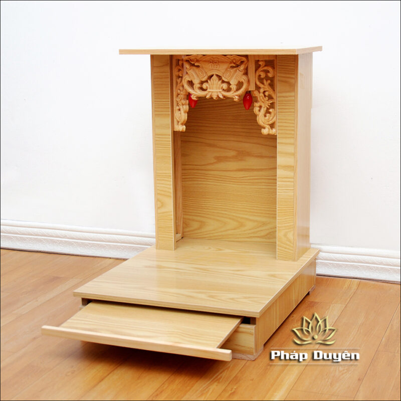 Ban Thờ Thần Tài Thổ Địa Mái Bằng Chân Trơn, Nhiều Kích Thước - Ảnh 4
