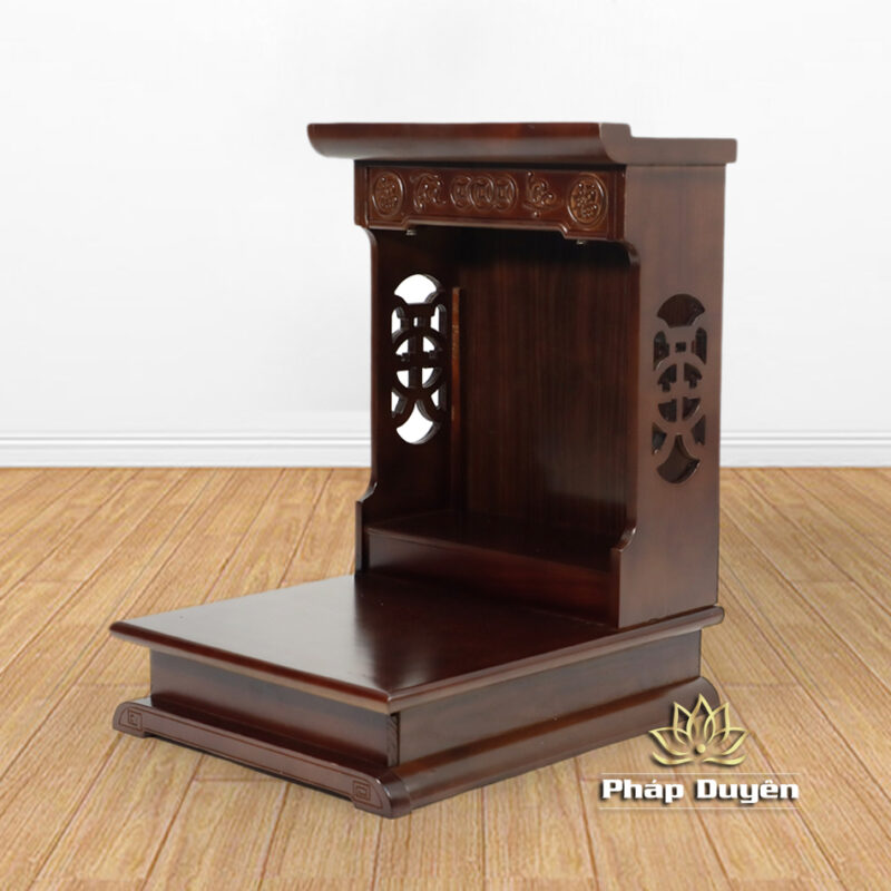 Ban Thờ Tài - Địa Mái Bằng, Gỗ Phủ Veneer Màu Óc Chó, Có Ngăn Kéo, Nhiều Kích Thước - Ảnh 8