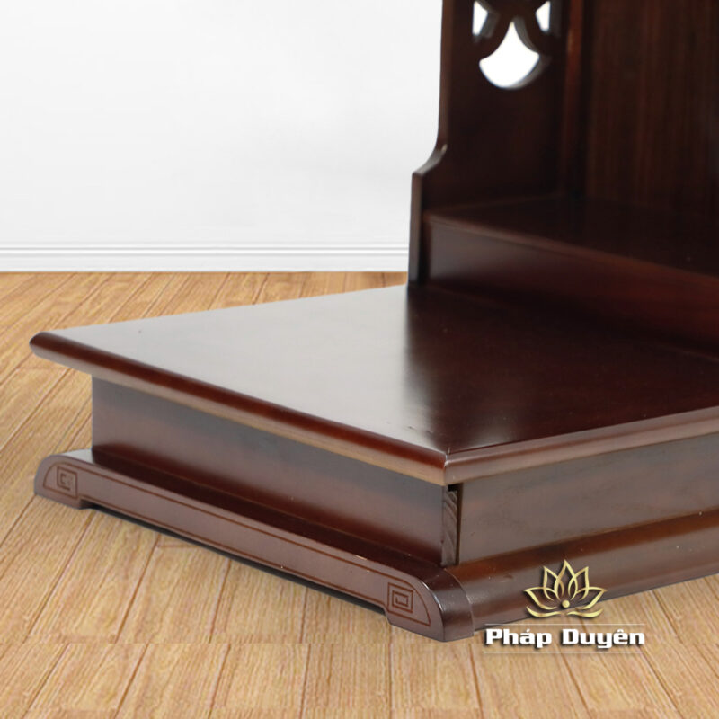 Ban Thờ Tài - Địa Mái Bằng, Gỗ Phủ Veneer Màu Óc Chó, Có Ngăn Kéo, Nhiều Kích Thước - Ảnh 6