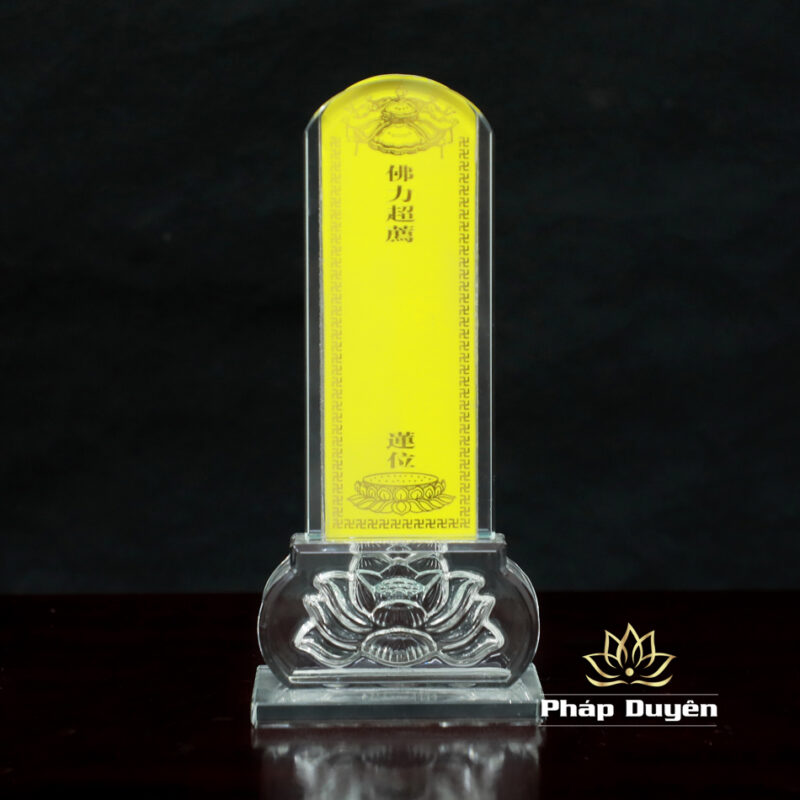 Bài Vị Bằng Thủy Tinh, Kích Thước 22x6x3cm - Ảnh 2