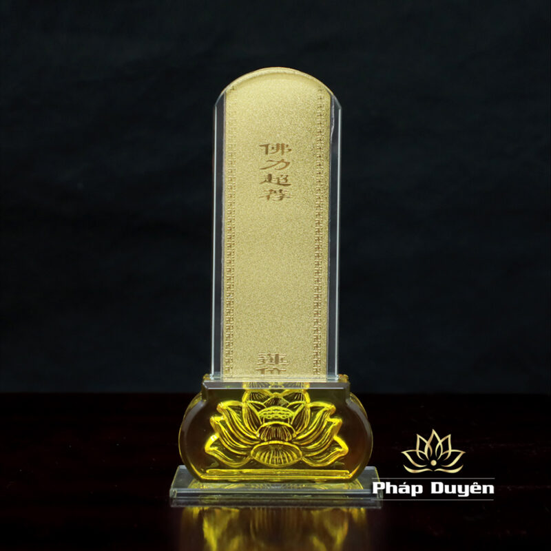 Bài Vị Bằng Thủy Tinh, Kích Thước 22x6x3cm - Ảnh 6