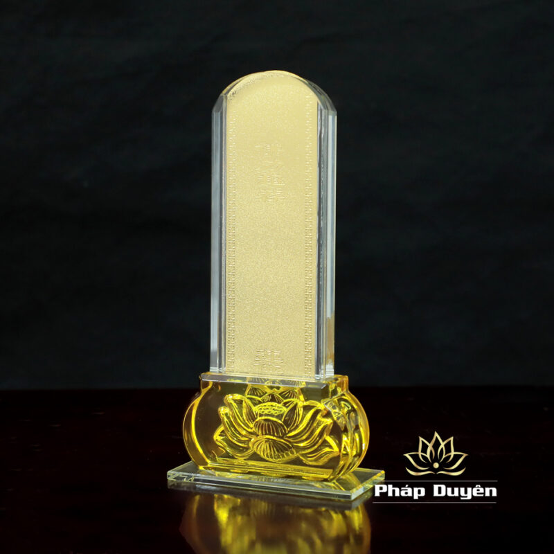 Bài Vị Bằng Thủy Tinh, Kích Thước 22x6x3cm - Ảnh 7