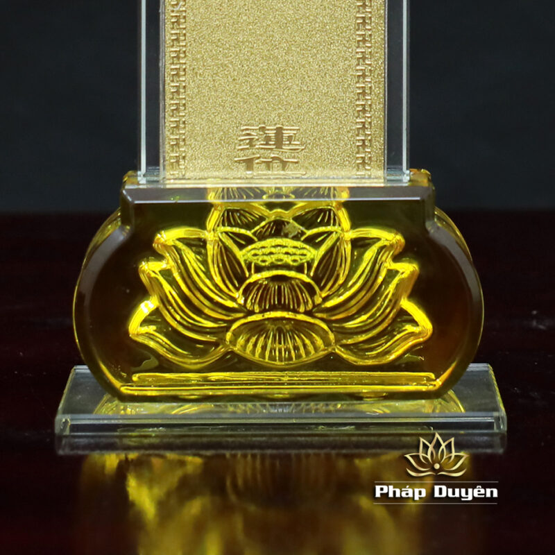 Bài Vị Bằng Thủy Tinh, Kích Thước 22x6x3cm - Ảnh 9