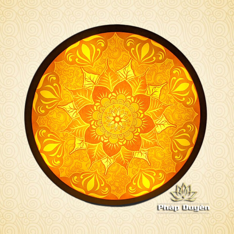 Tranh Điện Trúc Chỉ In, Hào Quang Mandala Mẫu 54, Nhiều Kích Thước - Ảnh 2