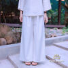 Bộ Quần Áo Đi Chùa Nữ An Nhiên, Màu Trắng Ngà, Vải Linen - ảnh 3