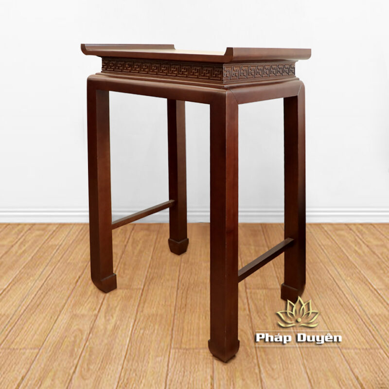 Bàn Thờ Gia Tiên, Bàn Thờ Phật, Bằng Gỗ Sồi Màu Óc Chó, Kích Thước 89*61*127 cm - Ảnh 3