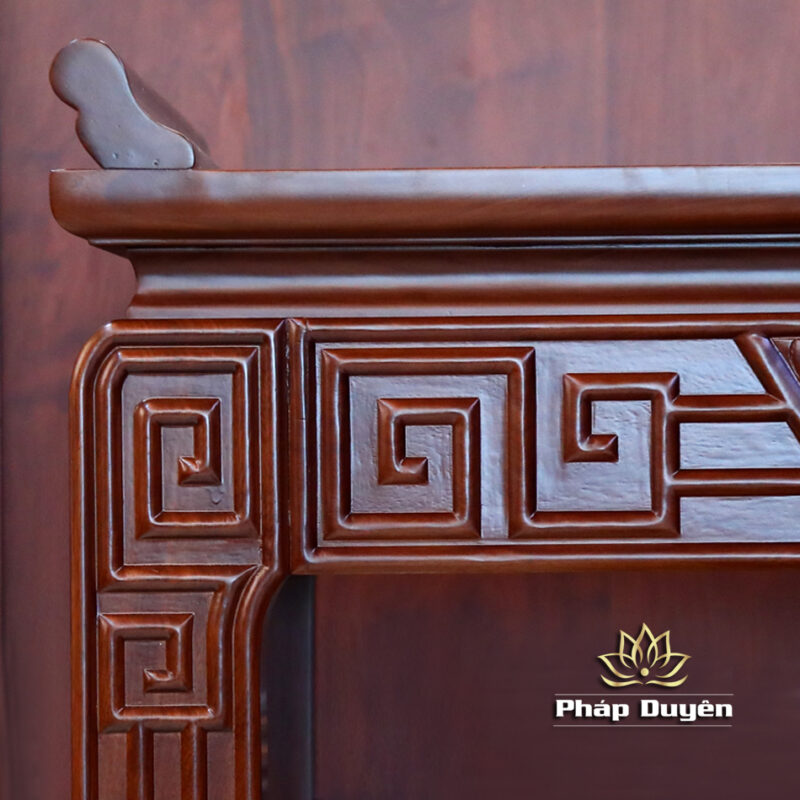 Bàn Thờ Gia Tiên / Bàn Thờ Phật, Gỗ Gõ Màu Óc Chó, Kích Thước 153*68*127 cm - Ảnh 7